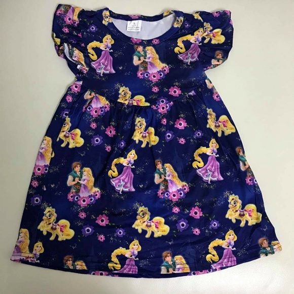 Rapunzel cute comfy purple dress - Picture 5 of 6